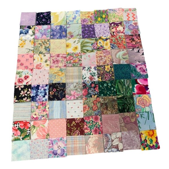 144 Precut 2" Cotton Fabric Squares Sew Quilting & Crafts - Picture 1 of 3